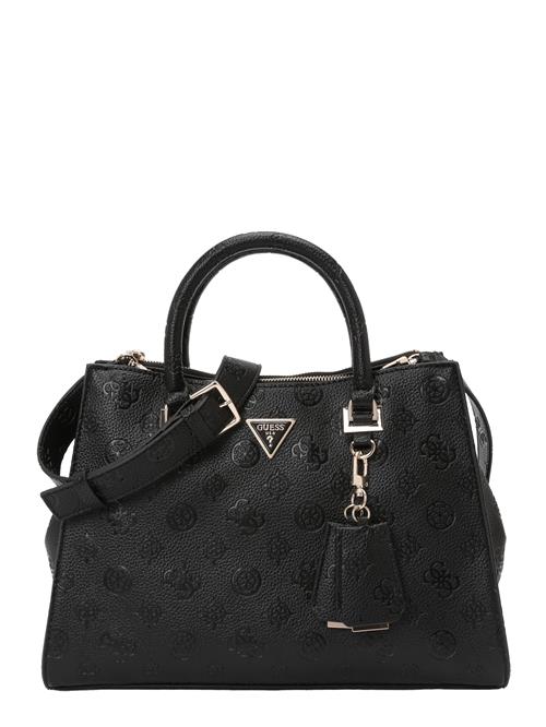 GUESS Håndtaske 'CRESIDIA II SOCIETY SATCHEL'  guld / sort