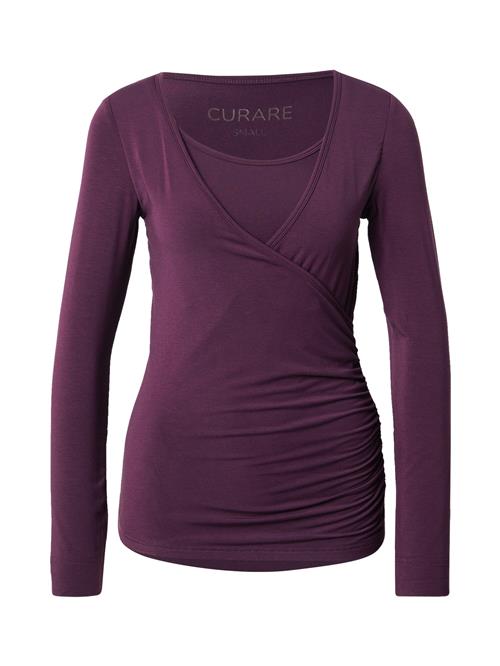 CURARE Yogawear Funktionsbluse 'Flow'  mørkelilla