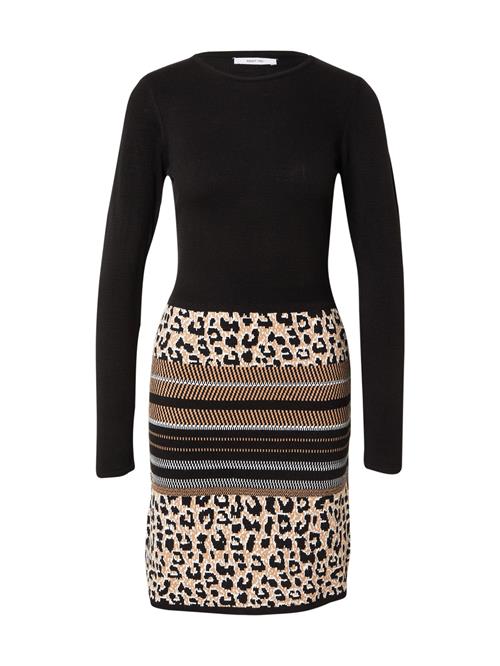 ABOUT YOU Strikkjole 'Penelope'  beige / brun / sort
