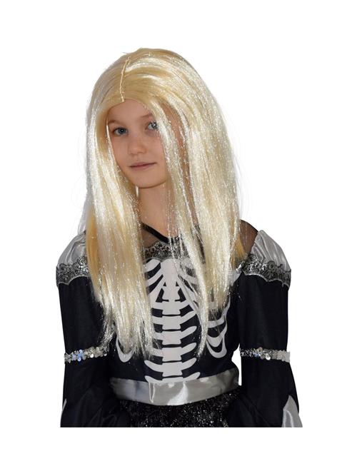 Kids Wig Halloween White Long Joker Yellow