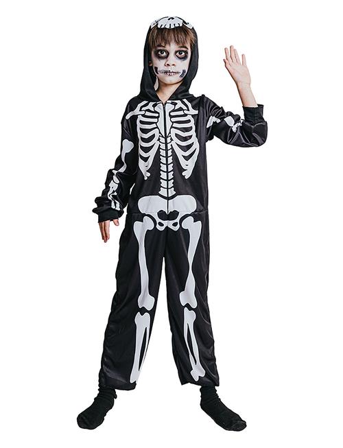 Costume Skeleton Jumpsuit 134-140 Joker Patterned