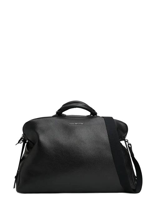 Se Th Premum Leather Duffle Tommy Hilfiger Black ved Booztlet