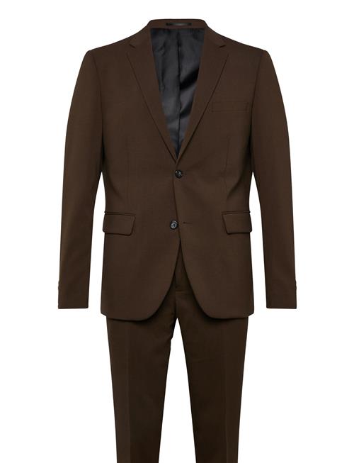 Plain Mens Suit - Normal Length Lindbergh Brown