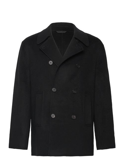 Se Double Faced Wool Peacoat Filippa K Black ved Booztlet