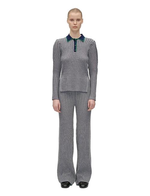 2356 Soft Rib, Long Flare Knit Pant STINE GOYA Grey