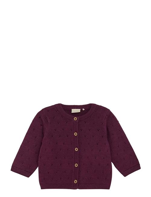 Cardigan Knit Fixoni Purple