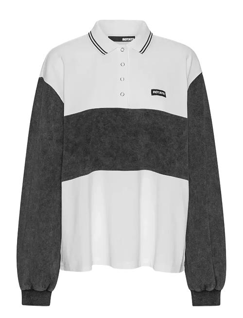Pique Longsleeve Polo ROTATE Birger Christensen White