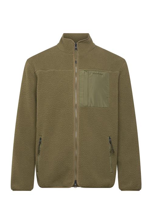 Loose Fit Zip Fleece - Grs/Vegan Knowledge Cotton Apparel Khaki