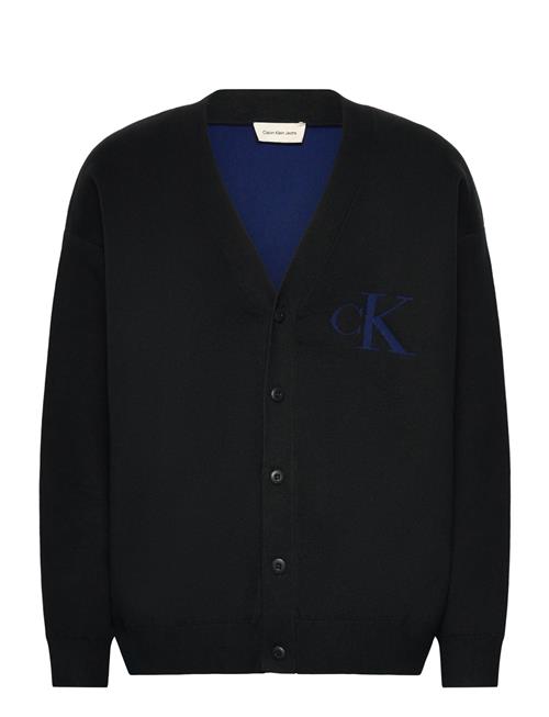 Ls Cttn Cashmere 3D Logo Cardiga Calvin Klein Jeans Black