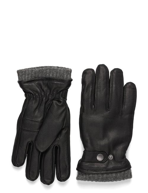 Soft Leather Gloves W. Primaloft Psoft Leather Gloves W. Primaloft Padding Lindbergh Black