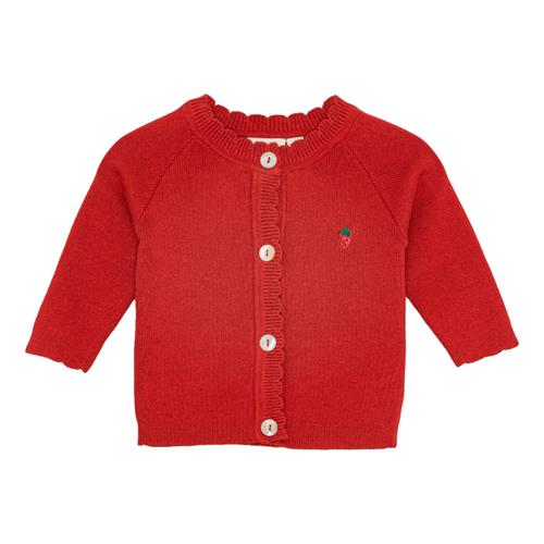 Flöss Kaya Cardigan Poppy Red  Poppy Red-62 cm  Rød  62 cm  kvinde