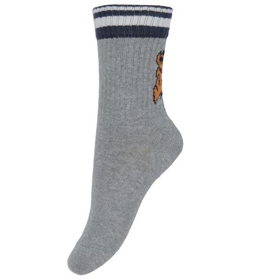 Melton Strømper - Tiger - Light Grey Melange