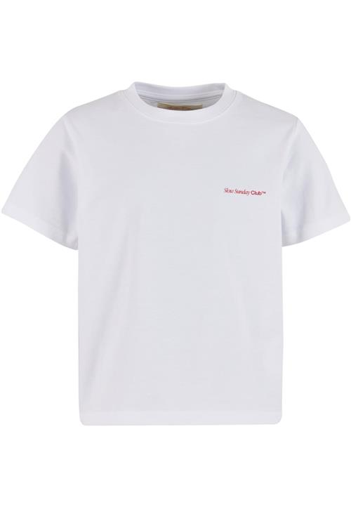 Another Cotton Lab Shirts 'Slow Sunday Cacao Club'  rød / hvid
