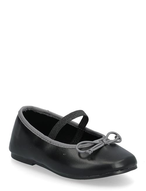 Two-T Ballet Flats With Bow Mango Black