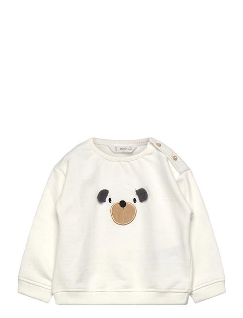 Sweatshirt With Embroidered Teddy Bear Mango White