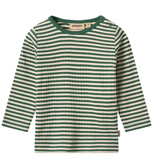 Wheat Bluse - Stig - Green Stripe