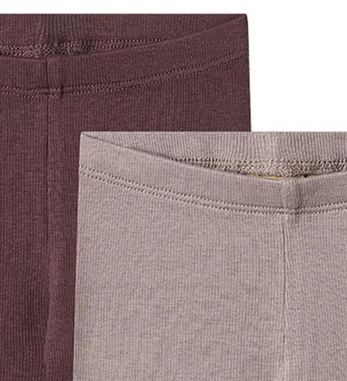 Wheat Leggings - 2-pak - Rib - Maddy - Purple Fudge