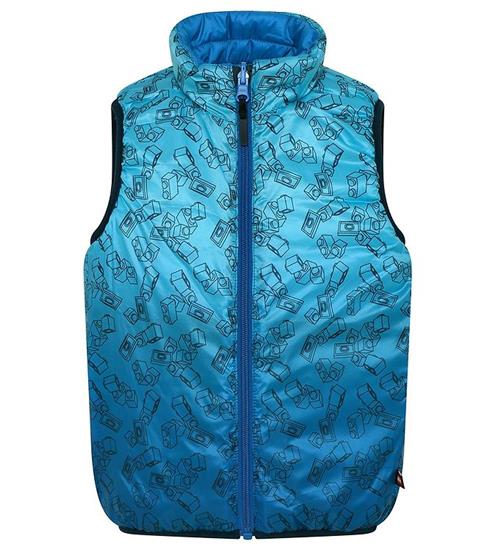 LEGOÂ® Wear Dynevest - Vendbar - LWJesse 203 - Blå/Lyseblå m. Pri