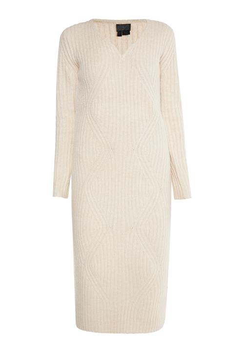 DreiMaster Klassik Strikkjole 'Casnagie'  lysebeige