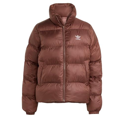ADIDAS ORIGINALS Overgangsjakke 'Adicolor'  choko / hvid