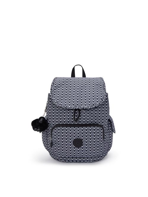 KIPLING Rygsæk  sort / hvid