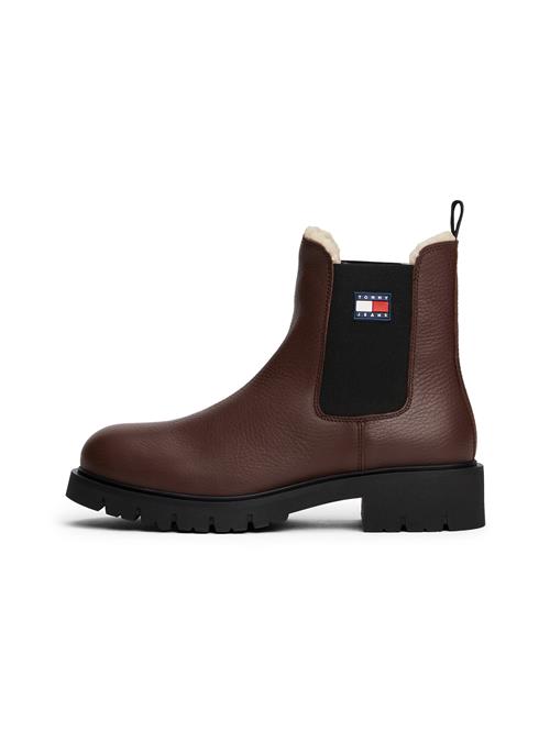 Tommy Jeans Chelsea Boots  choko / rød / sort / hvid