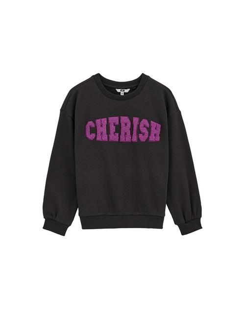 WE Fashion Sweatshirt  mørkegrå / pink