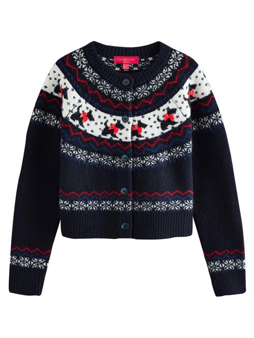 Next Cardigan  navy / rød / hvid
