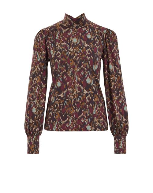 WE Fashion Bluse  blandingsfarvet / rød