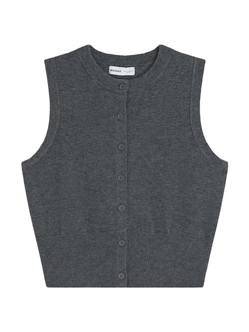 Bershka Strikvest  grå-meleret
