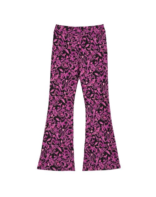 WE Fashion Leggings  lilla / sort