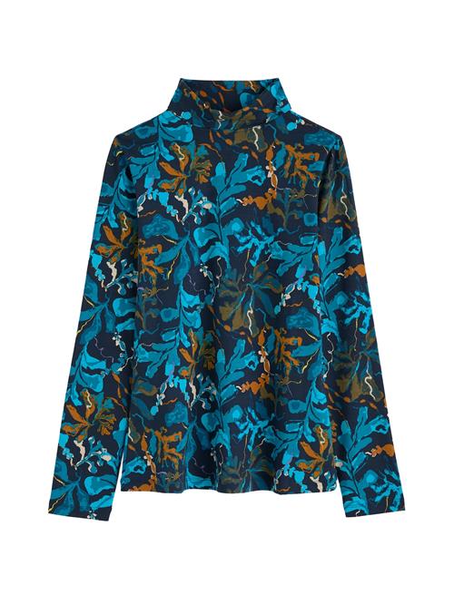 Seasalt Cornwall Bluse 'Landing'  himmelblå / petroleum / orange