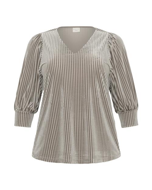 KAFFE CURVE Bluse 'Cacanna'  grå