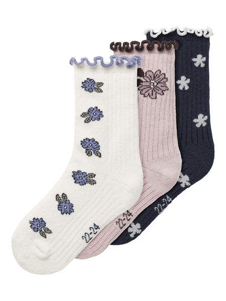 Se NAME IT 3-Pak Strømper Oalia Burnished Lilac hos SmartKidz