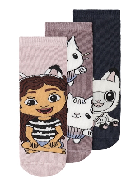 Se NAME IT 3-Pak Strømper Sesara Gabby Burnished Lilac hos SmartKidz