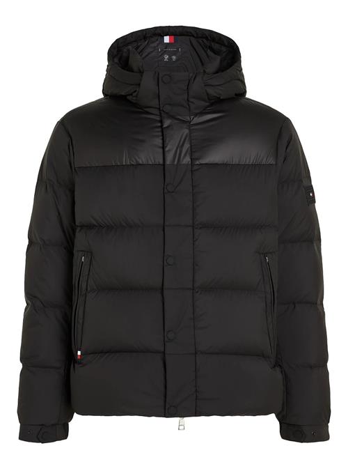 Mix Down Hooded Puffer Jacket Tommy Hilfiger Black