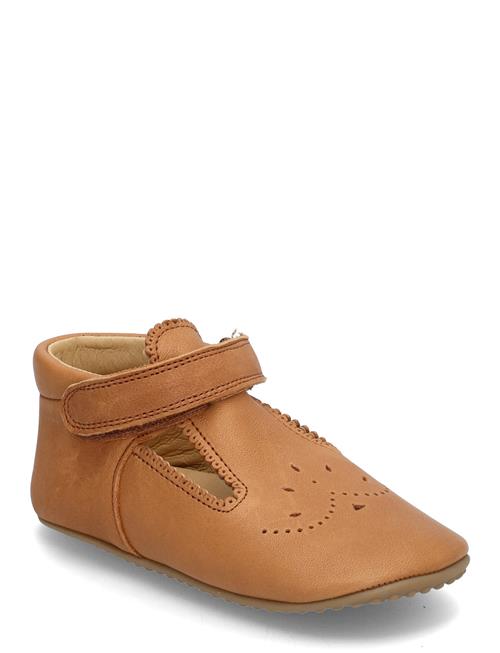 Beginners Ballerina T-Bar Pom Pom Beige