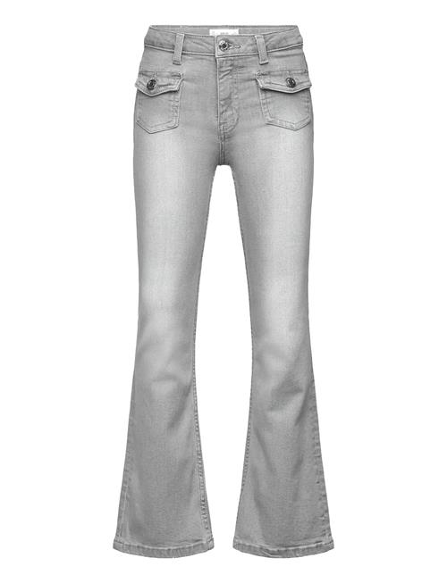 Flared Jeans With Pocket Mango Grey