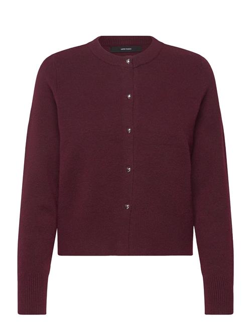 Vmkacy Ls O-Neck Cardigan Vero Moda Burgundy