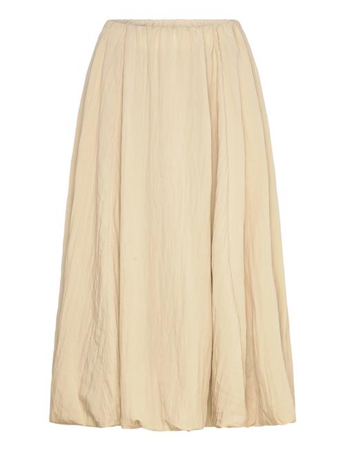 Slfrolan Hw Bubble Hem Midi Skirt Selected Cream