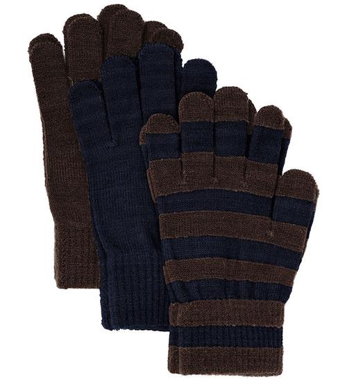 Minymo Handsker - 3-pak - Uld - Parisian Night