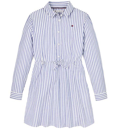 Se Tommy Hilfiger Kjole - Ithaca - Mid Blue/Optic White ved KidsWorld