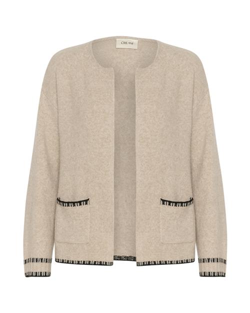 Cream Cardigan 'Onie'  stone / sort