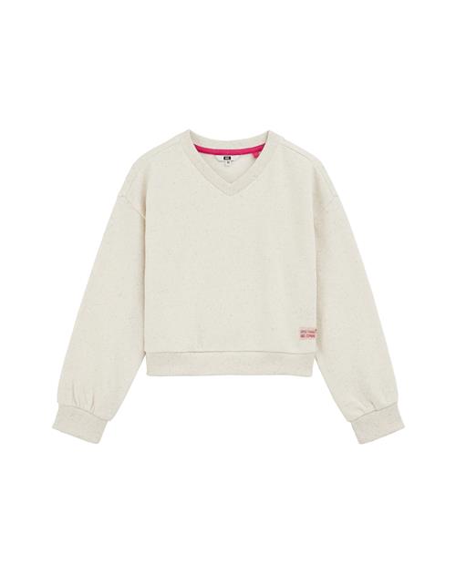 WE Fashion Sweatshirt  elfenben / lilla / pink
