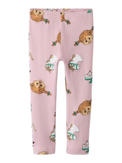 NAME IT Leggings  beige / lilla / hvid