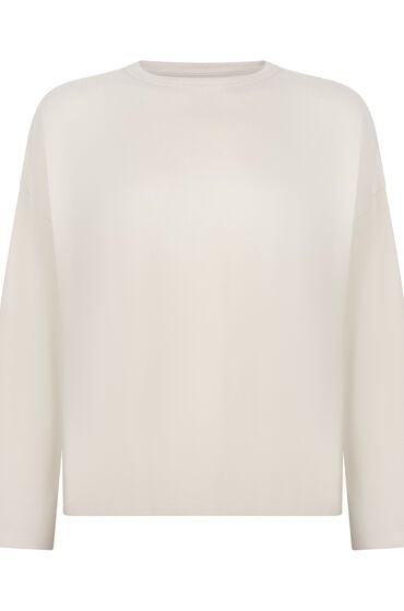 Hunkemöller Pyjamastop Jersey hvid