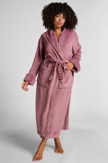 Hunkemöller Badekåbe i blød fleece Lilla