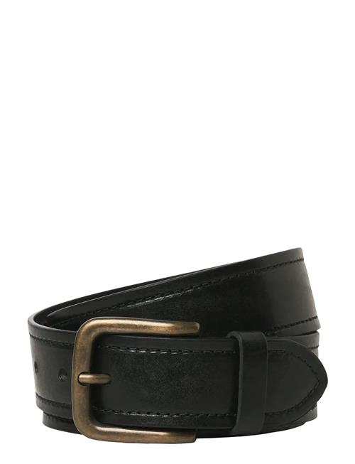 Jack & Jones Jaccreta Leather Belt Styd Aw24 Jack & J S Black