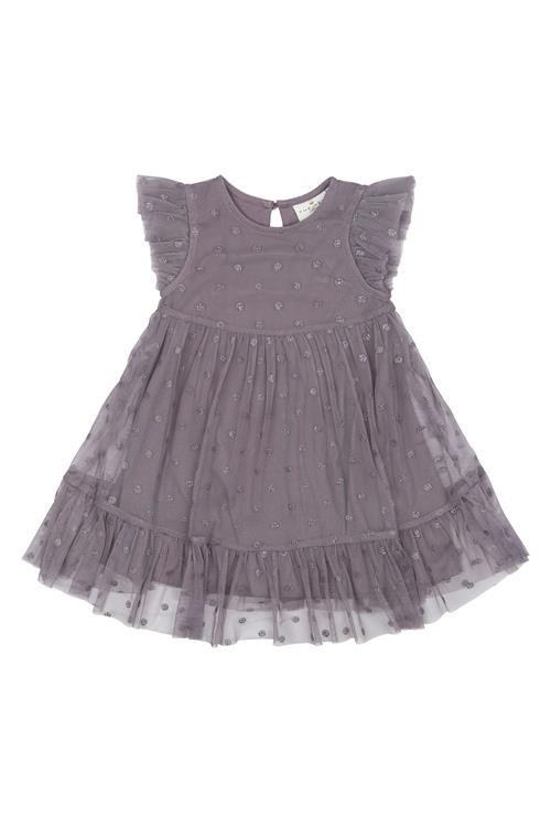 The New Siblings Poppy Kjole Gray Ridge  Gray Ridge  80 cm  Grå  80 cm  kvinde
