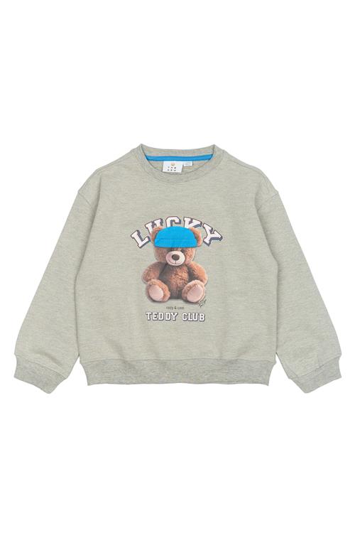 The New TNPendra OS Sweatshirt Light Grey Melange Light Grey Melange 5-6 Y  Grå  5-6 år  kvinde